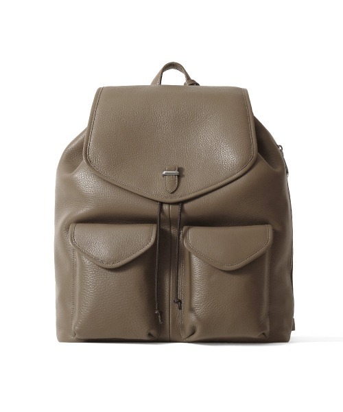 PELLE MORBIDA（ペッレモルビダ）の「Maiden Voyage（メイデンヴォヤージュ） MB071－フラップバックパック（バックパック/リュック・メンズ・ネイビー/レッド/オレンジ/ベージュ/ブラック/ダークブラウン/チャコールグレー/グレイッシュベージュ・FREE）」の5枚目の写真