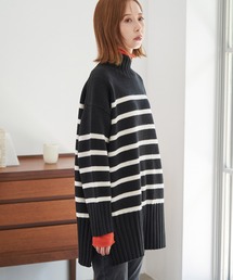 ROPE' PICNIC（ロペピクニック）の「【WEB限定】ロングリブボーダーニットプルオーバー（ニット/セーター）」