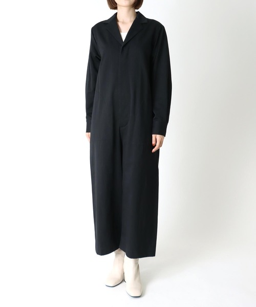 Hart(ハート)の「Hart / cotton tailored all in one(コットンテーラードオールインワン)(つなぎ/オールインワン・レディース・ブラック・38)」の5枚目の写真