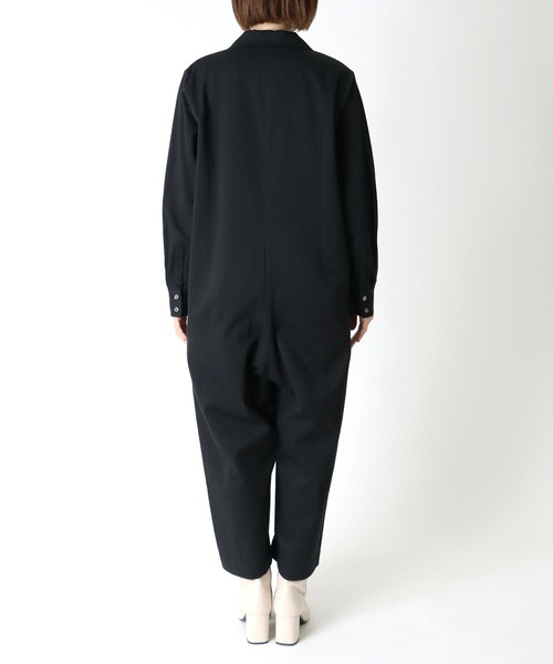 Hart(ハート)の「Hart / cotton tailored all in one(コットンテーラードオールインワン)(つなぎ/オールインワン・レディース・ブラック・38)」の7枚目の写真