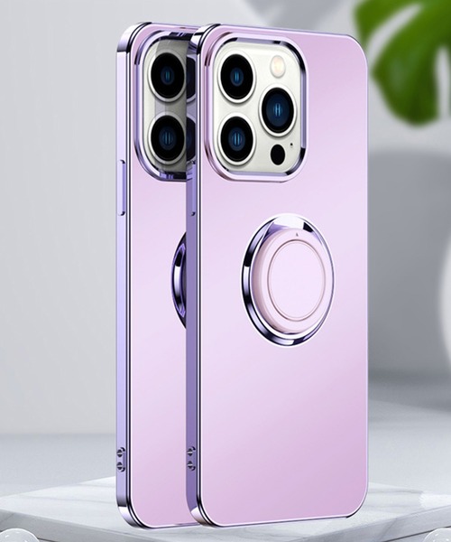 TeddyShop（テディショップ）の「【iPhone14 Pro用】カーホルダー対応メタリックスマホリング付きスマホケース（スマホケース/カバー・メンズ・グリーン/ピンク/パープル/ブラック/ホワイト・ONE SIZE）」の15枚目の写真