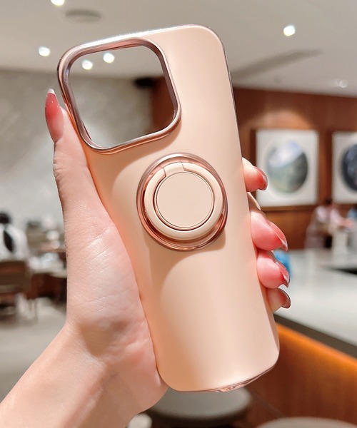 TeddyShop（テディショップ）の「【iPhone14 Pro用】カーホルダー対応メタリックスマホリング付きスマホケース（スマホケース/カバー・メンズ・グリーン/ピンク/パープル/ブラック/ホワイト・ONE SIZE）」の16枚目の写真