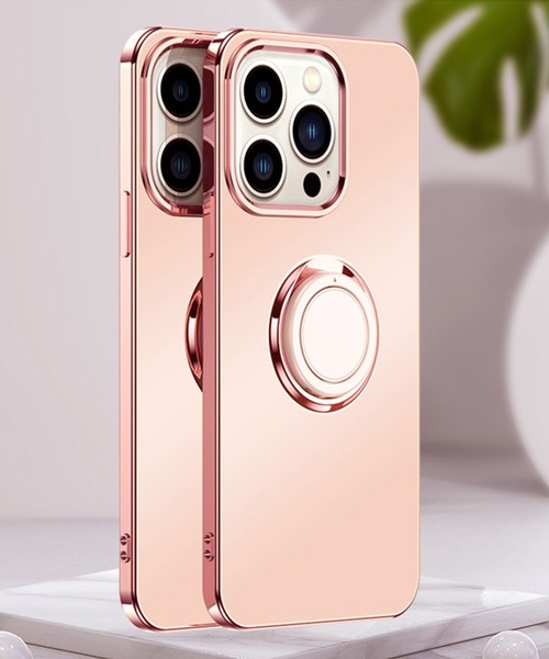 TeddyShop（テディショップ）の「【iPhone14 Pro用】カーホルダー対応メタリックスマホリング付きスマホケース（スマホケース/カバー・メンズ・グリーン/ピンク/パープル/ブラック/ホワイト・ONE SIZE）」の17枚目の写真