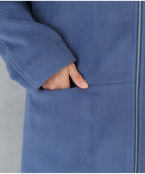 PREFERIR（プレフェリール）の「ビッグカラー ジップアップ ミドル丈