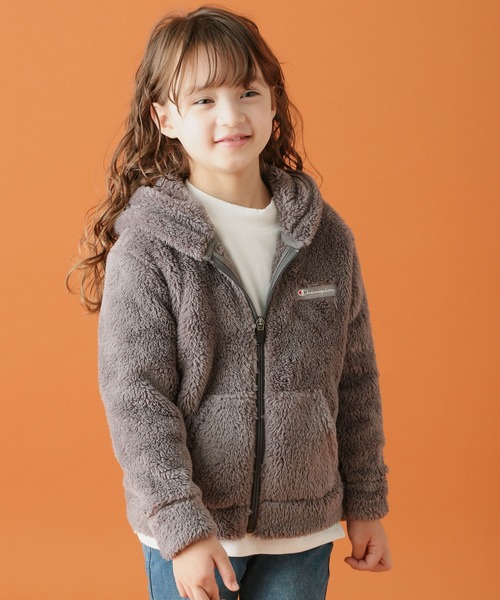 BAYFLOW(ベイフロー)の「【Champion(チャンピオン)】ジップフードジャケットパーカー(その他アウター・キッズ・チャコール/カーキ/ブラウン・110cm/120cm/130cm/140cm)」の2枚目の写真