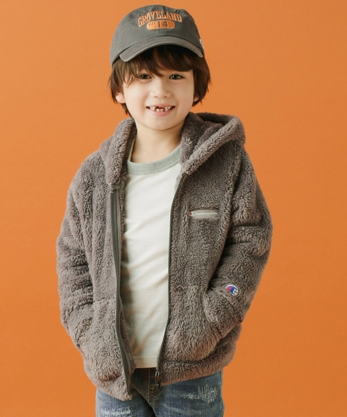 BAYFLOW(ベイフロー)の「【Champion(チャンピオン)】ジップフードジャケットパーカー(その他アウター・キッズ・チャコール/カーキ/ブラウン・110cm/120cm/130cm/140cm)」の5枚目の写真