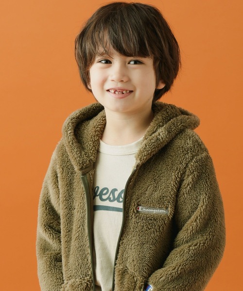 BAYFLOW(ベイフロー)の「【Champion(チャンピオン)】ジップフードジャケットパーカー(その他アウター・キッズ・チャコール/カーキ/ブラウン・110cm/120cm/130cm/140cm)」の10枚目の写真