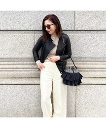 LA BAGAGERIE | 【インスタグラマー chiyoさん×LA BAGAGERIE】フリルバケットバッグ(ショルダーバッグ)