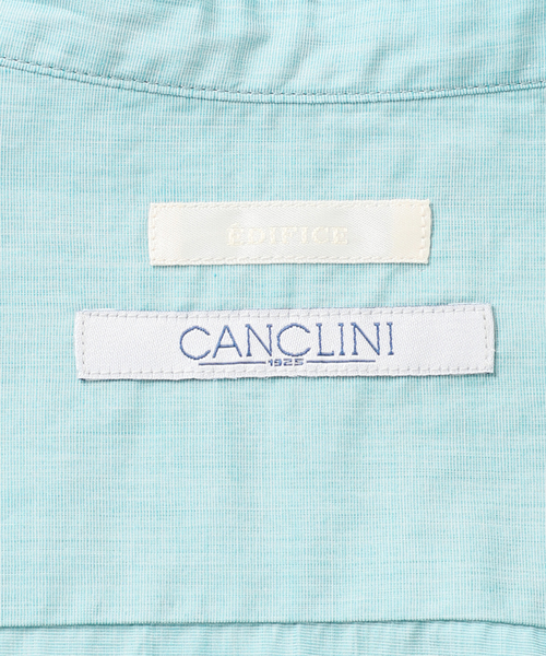 EDIFICE(エディフィス)の「【CANCLINI / カンクリー二】バンドカラーシャツ(シャツ/ブラウス・メンズ・ブラウン/ブルー/ホワイト/グリーン・X-LARGE/SMALL/MEDIUM/LARGE)」の15枚目の写真