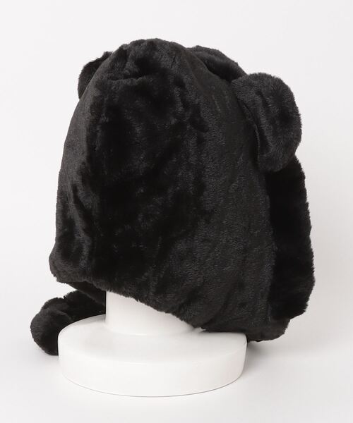 XU(エックスユー)の「ストリートファッション XU エックスユー KUMASAN fur cap クマ ファーキャップ 耳付き帽子 もこもこ帽子 冬服 モコモコ(ハット・メンズ・ダークベージュ/ホワイト/ブラック・ONE SIZE)」の11枚目の写真