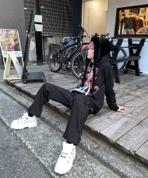 XU(エックスユー)の「ストリートファッション XU エックスユー KUMASAN fur cap クマ ファーキャップ 耳付き帽子 もこもこ帽子 冬服 モコモコ(ハット・メンズ・ダークベージュ/ホワイト/ブラック・ONE SIZE)」の22枚目の写真