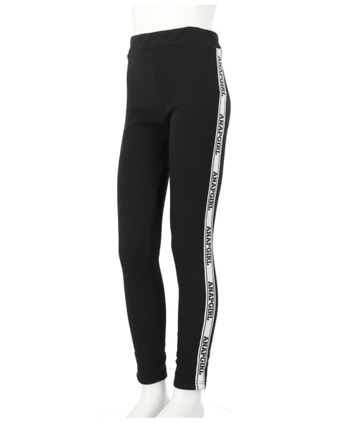 ANAP GiRL(アナップガール)の「ラインテープ裏シャギーレギンス(レギンス/スパッツ・キッズ・ブラック/ライトグレー・XS/S/M)」の12枚目の写真