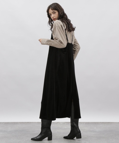 LAKOLE（ラコレ）の「ベロアキャミワンピース / 174828（ワンピース・レディース・ブラック/ブラウン系その他/ラベンダー・SMALL/MEDIUM）」の13枚目の写真