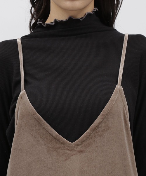 LAKOLE（ラコレ）の「ベロアキャミワンピース / 174828（ワンピース・レディース・ブラック/ブラウン系その他/ラベンダー・SMALL/MEDIUM）」の14枚目の写真