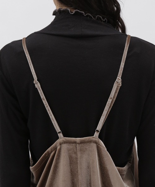 LAKOLE（ラコレ）の「ベロアキャミワンピース / 174828（ワンピース・レディース・ブラック/ブラウン系その他/ラベンダー・SMALL/MEDIUM）」の12枚目の写真