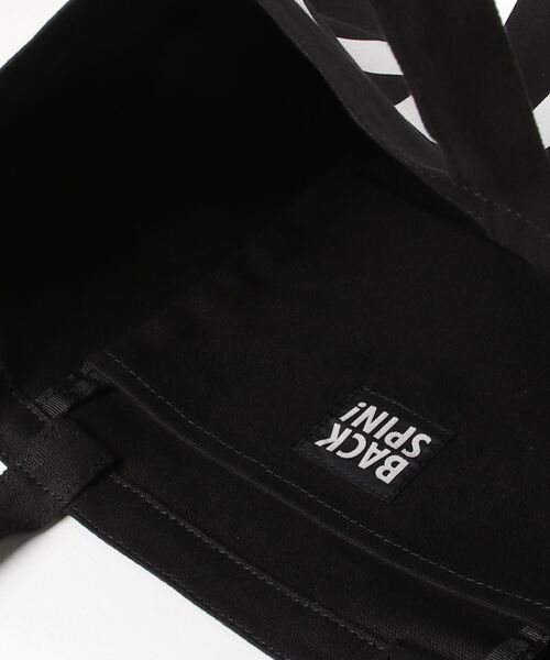 RAWLIFE(ロウライフ)の「BACK SPIN!GOLF/バックスピンゴルフ/ORIGINAL TOTE BAG(トートバッグ・メンズ・アイボリー/ブラック・F)」の5枚目の写真