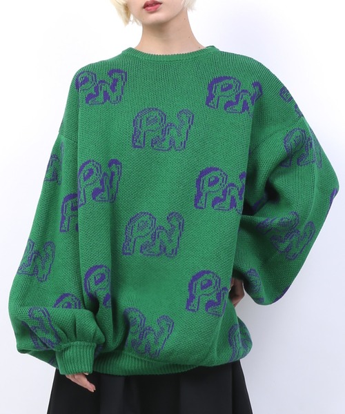 PUNYUS（プニュズ）の「ロゴジャガードニット（ニット/セーター）」 - WEAR