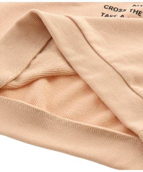 ANAP kids（アナップキッズ）の「アイコンプリント裏毛トレーナー（スウェット・キッズ・サックスブルー/ホワイト/ベージュ・110cm/130cm/120cm）」の11枚目の写真