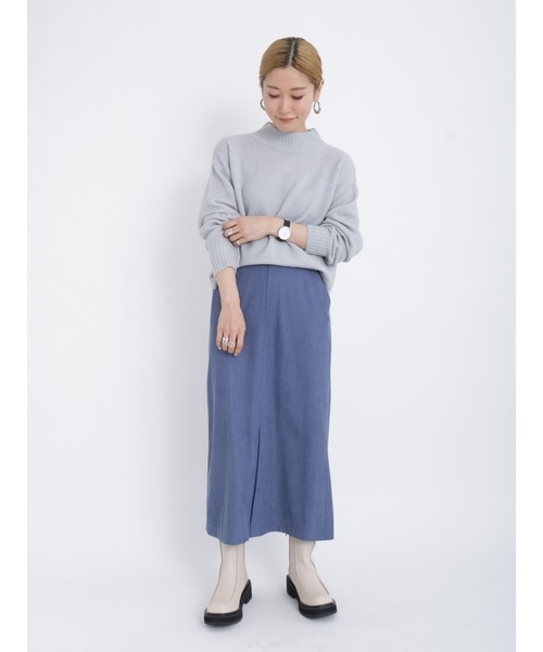 Samansa Mos2 blue（サマンサモスモスブルー）の「◎コーデュロイスカート（スカート・レディース・ベージュ/ブラック/ブルー・ﾌﾘ-）」の17枚目の写真