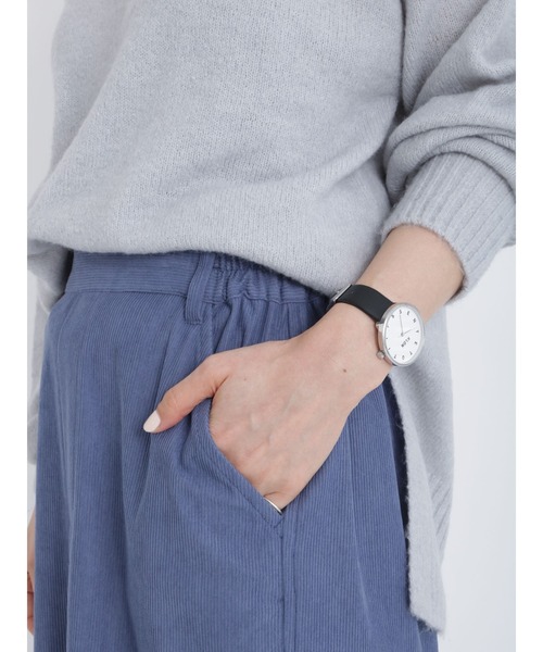 Samansa Mos2 blue（サマンサモスモスブルー）の「◎コーデュロイスカート（スカート・レディース・ベージュ/ブラック/ブルー・ﾌﾘ-）」の22枚目の写真