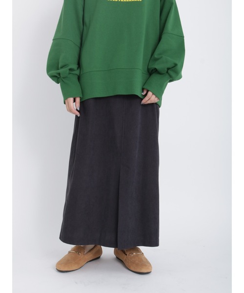 Samansa Mos2 blue（サマンサモスモスブルー）の「◎コーデュロイスカート（スカート・レディース・ベージュ/ブラック/ブルー・ﾌﾘ-）」の16枚目の写真