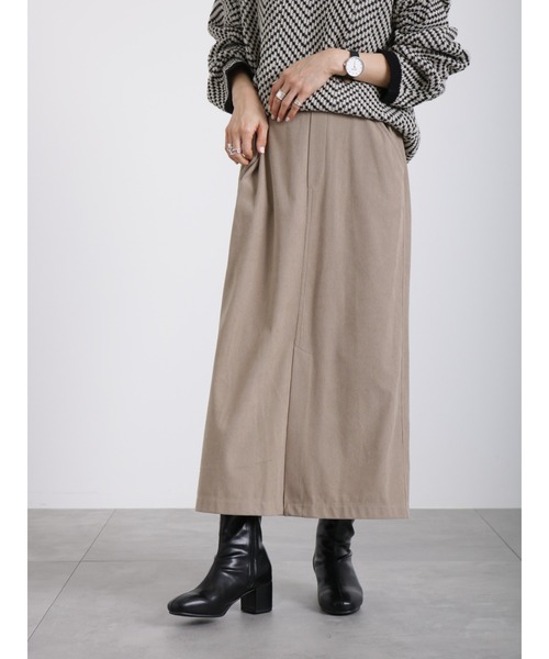 Samansa Mos2 blue（サマンサモスモスブルー）の「◎コーデュロイスカート（スカート・レディース・ベージュ/ブラック/ブルー・ﾌﾘ-）」の4枚目の写真