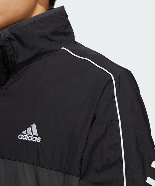 【新品】アディダス ナイロンジャケット オーバーサイズ ウーブン 黒 XXL adidas ナイロンジャケット アディダス バスケットボール