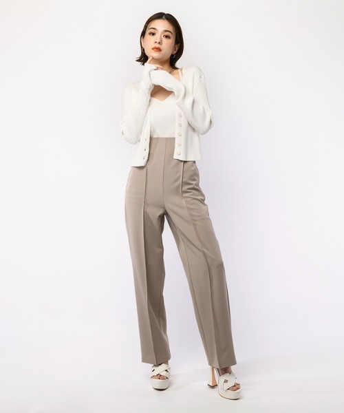 SPIRALGIRL（スパイラルガール）の「ピンタックベーシックパンツ（スラックス・レディース・ブラック/ベージュ/ホワイト・FREE）」の15枚目の写真