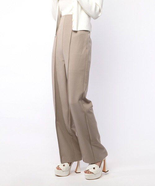 SPIRALGIRL（スパイラルガール）の「ピンタックベーシックパンツ（スラックス・レディース・ブラック/ベージュ/ホワイト・FREE）」の19枚目の写真