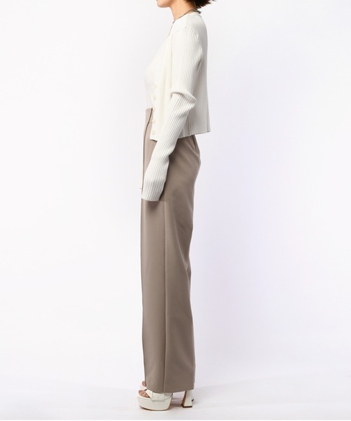 SPIRALGIRL（スパイラルガール）の「ピンタックベーシックパンツ（スラックス・レディース・ブラック/ベージュ/ホワイト・FREE）」の16枚目の写真