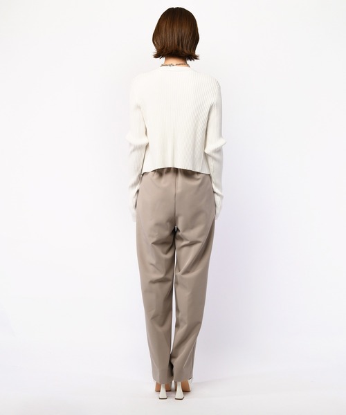 SPIRALGIRL（スパイラルガール）の「ピンタックベーシックパンツ（スラックス・レディース・ブラック/ベージュ/ホワイト・FREE）」の17枚目の写真