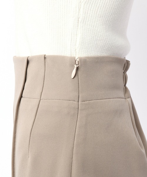 SPIRALGIRL（スパイラルガール）の「ピンタックベーシックパンツ（スラックス・レディース・ブラック/ベージュ/ホワイト・FREE）」の4枚目の写真