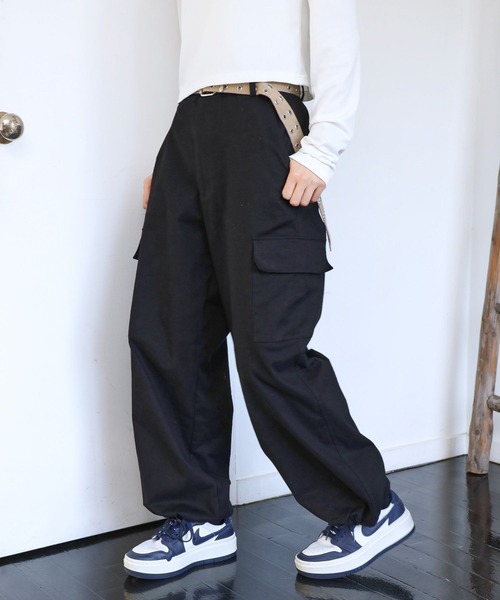 PBLIM（ページボーイリム）の「PAGEBOYLIM/ミリタリーカーゴパンツ（カーゴパンツ・レディース・カモフラージュ/ブラック/カーキ・FREE）」の10枚目の写真