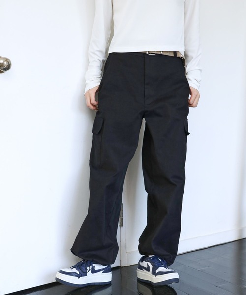 PBLIM（ページボーイリム）の「PAGEBOYLIM/ミリタリーカーゴパンツ（カーゴパンツ・レディース・カモフラージュ/ブラック/カーキ・FREE）」の11枚目の写真