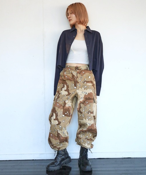PBLIM（ページボーイリム）の「PAGEBOYLIM/ミリタリーカーゴパンツ（カーゴパンツ・レディース・カモフラージュ/ブラック/カーキ・FREE）」の13枚目の写真