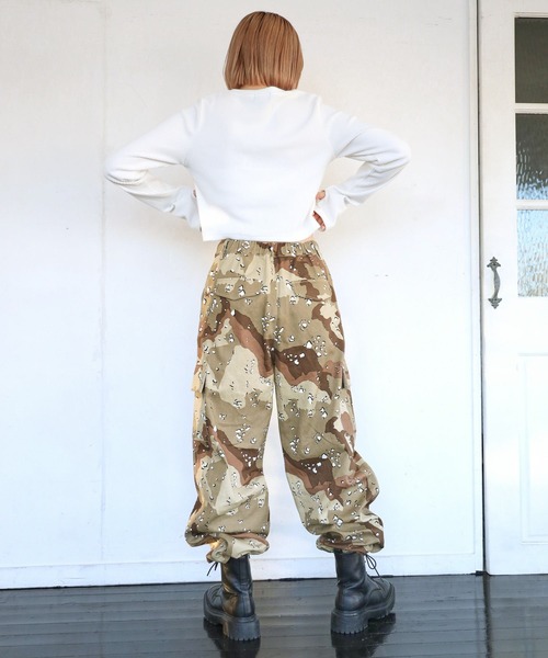 PBLIM（ページボーイリム）の「PAGEBOYLIM/ミリタリーカーゴパンツ（カーゴパンツ・レディース・カモフラージュ/ブラック/カーキ・FREE）」の19枚目の写真