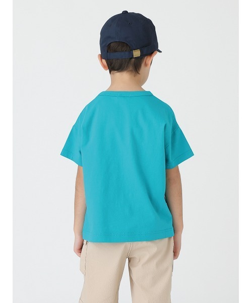 HAKKA KIDS（ハッカキッズ）の「スケボー恐竜刺しゅう日よけ付きキャップ（キャップ・キッズ・ベージュ/ネイビー・M/L）」の10枚目の写真