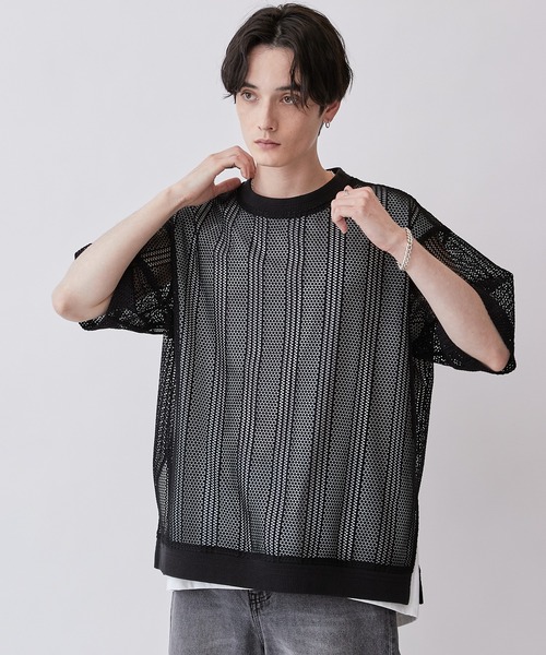 Lui's(ルイス)の「ダブルラッセルレースTシャツ(Tシャツ/カットソー・メンズ・ブラック/ブラウン系その他・FREE)」の15枚目の写真