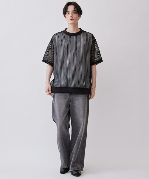 Lui's(ルイス)の「ダブルラッセルレースTシャツ(Tシャツ/カットソー・メンズ・ブラック/ブラウン系その他・FREE)」の16枚目の写真