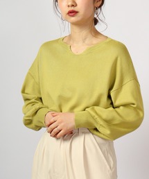 je crois soi キーネックニットプルオーバー