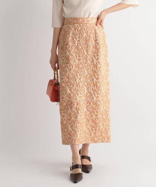 Andemiu（アンデミュウ）の「フクレジャガードIラインスカート190412（スカート・レディース・ブラウン/グレー/オレンジ/ミント・FREE）」の6枚目の写真