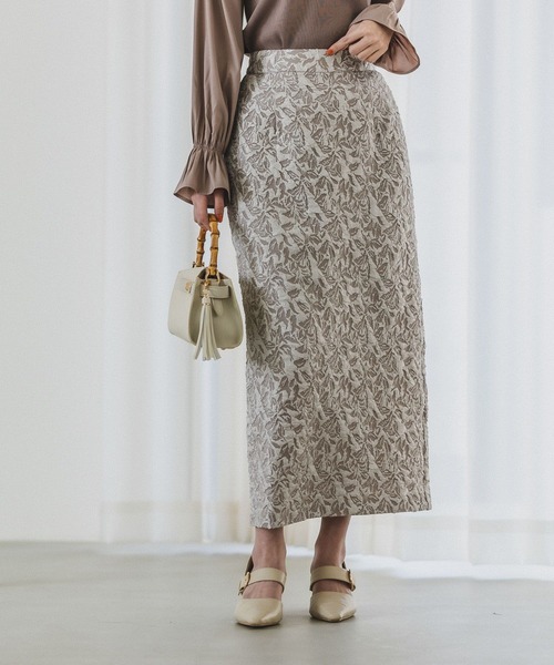 Andemiu（アンデミュウ）の「フクレジャガードIラインスカート190412（スカート・レディース・ブラウン/グレー/オレンジ/ミント・FREE）」の15枚目の写真