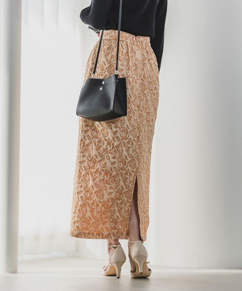 Andemiu（アンデミュウ）の「フクレジャガードIラインスカート190412（スカート・レディース・ブラウン/グレー/オレンジ/ミント・FREE）」の12枚目の写真