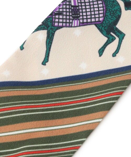 OPAQUE.CLIP（オペークドットクリップ）の「◆ナロースカーフ【スカーフリング付】（バンダナ/スカーフ・レディース・ブラック/ネイビー/ライトベージュ/オフホワイト・00）」の7枚目の写真