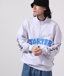 STARTER BLACK LABEL（スターターブラックレーベル）の「STARTER BLACKLABEL 袖プリント裏毛ハーフZIPスウェットトレーナー（スウェット）」