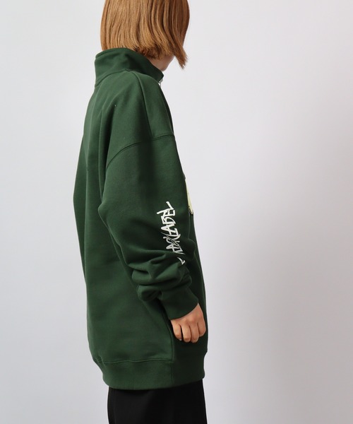 STARTER BLACK LABEL（スターターブラックレーベル）の「STARTER BLACKLABEL 袖プリント裏毛ハーフZIPスウェットトレーナー（スウェット・メンズ・ライトアッシュグレー/ブラック/グリーン・XL/M/L）」の21枚目の写真