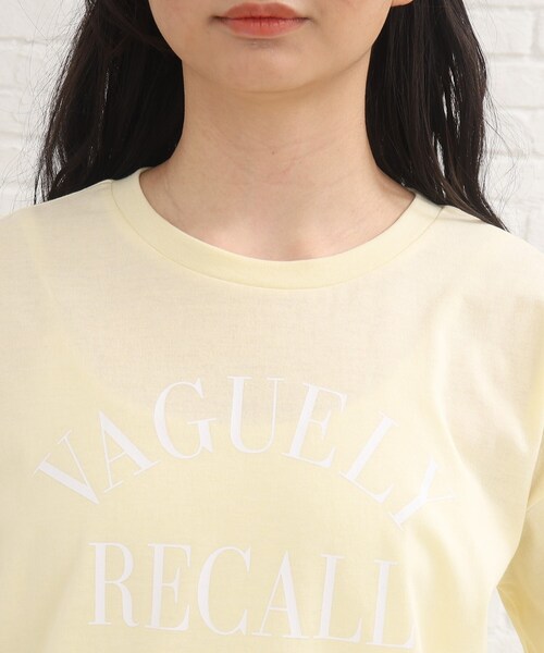 PINK-latte（ピンクラテ）の「◆【130cmサイズあり】定番人気商品♪ガーリーロゴロンT（Tシャツ/カットソー・キッズ・オフホワイト/サックスブルー/チャコールグレー/レモンイエロー・13/14/16/15 ）」の8枚目の写真