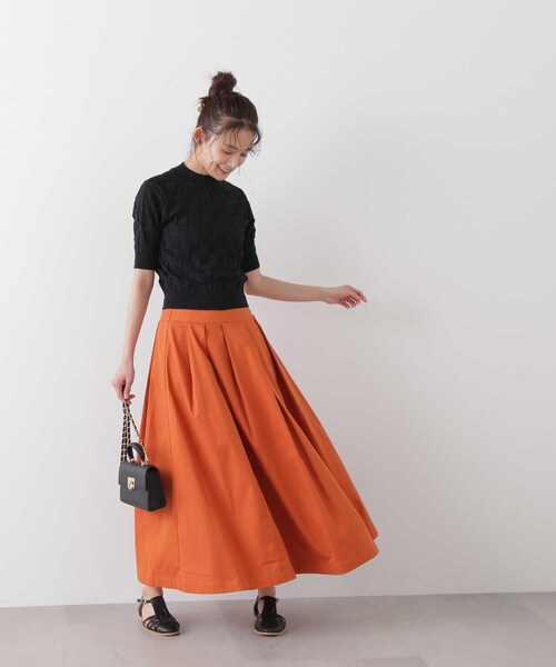 N.(N. Natural Beauty Basic)(エヌエヌナチュラルビューティーベーシック)の「◆ブロック編みニット(ニット/セーター・レディース・オフホワイト/ブラック/ブルー・MEDIUM)」の15枚目の写真