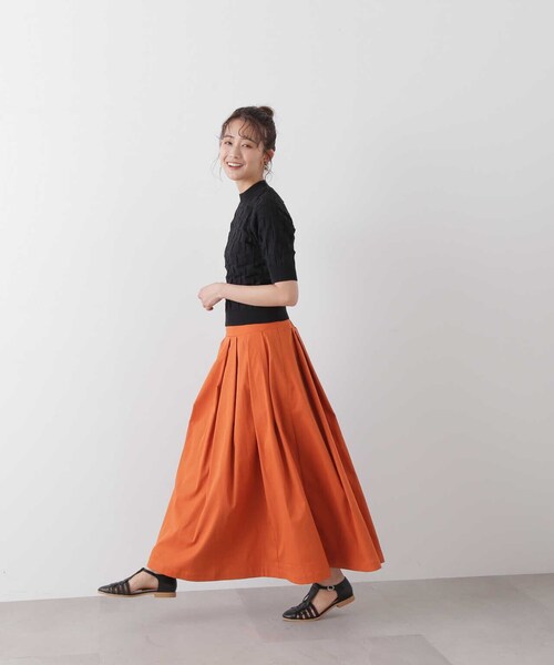 N.(N. Natural Beauty Basic)(エヌエヌナチュラルビューティーベーシック)の「◆ブロック編みニット(ニット/セーター・レディース・オフホワイト/ブラック/ブルー・MEDIUM)」の16枚目の写真