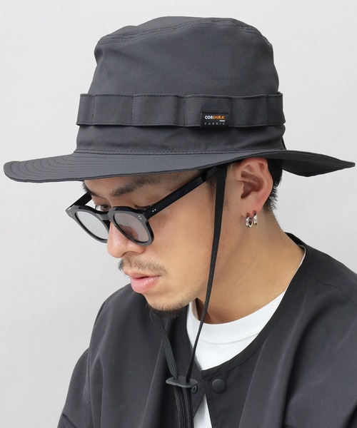 Mr.COVER(ミスターカバー)の「CORDURA ストレッチナイロン ロングブリム つば広 ストローハット(ハット・メンズ・ブラック・FREE)」の21枚目の写真